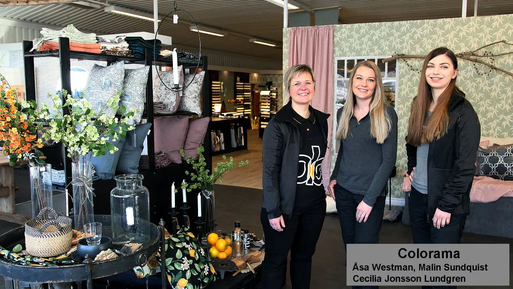 Bild hos colorama med delar av personalen