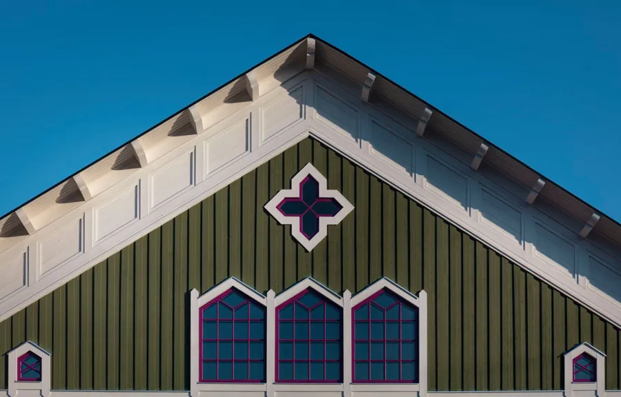 Övre husparti i jugendstil