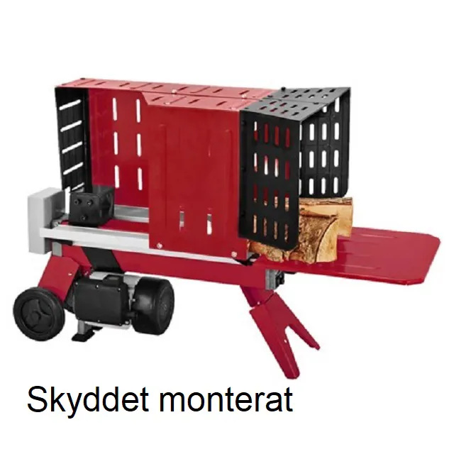Vedklyven med monterat skydd