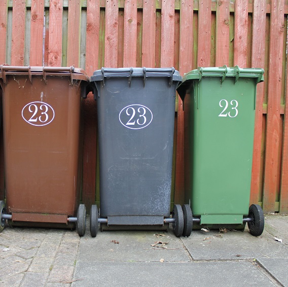 Sopkärl i olika färger